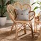 Bali & Pari Eliava Modern Bohemian Natural Rattan Flower Accent Chair 238-13407-ZORO - alternate 10